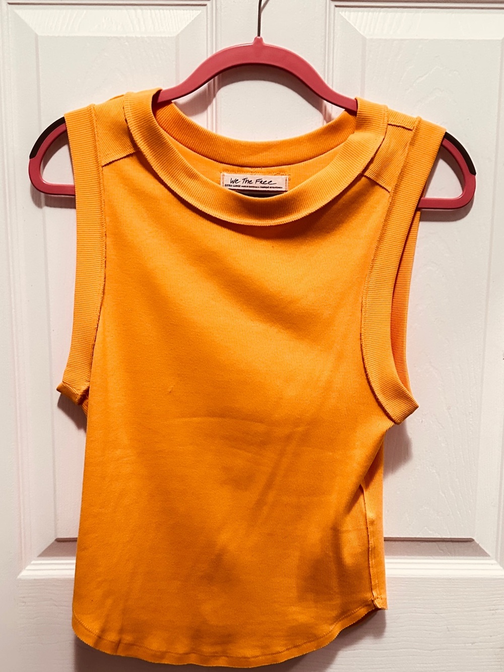We The Free Women's Dark Mustard Sleeveless Rib Tank.